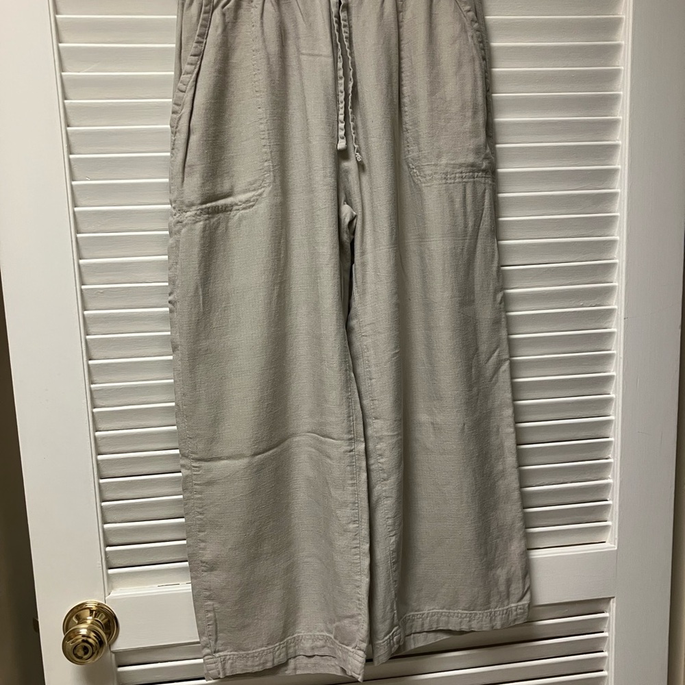 Women's Casual Gray Cropped Pants